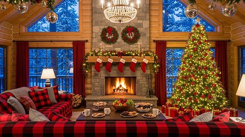 24/7 Fireplace 🔥 Winter Ambience | No Music | Realistic Fire Sound