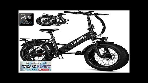 Folding Electric Bike 20" x 4.0 Fat Tire Electric Bicycle48V Lithium Removable Review