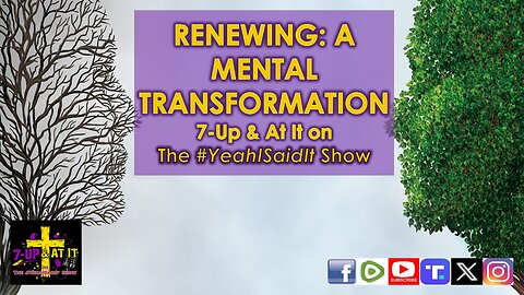 WORD OF THE DAY: ROMANS 12:02 - RENEWING: A MENTAL TRANSFORMATION