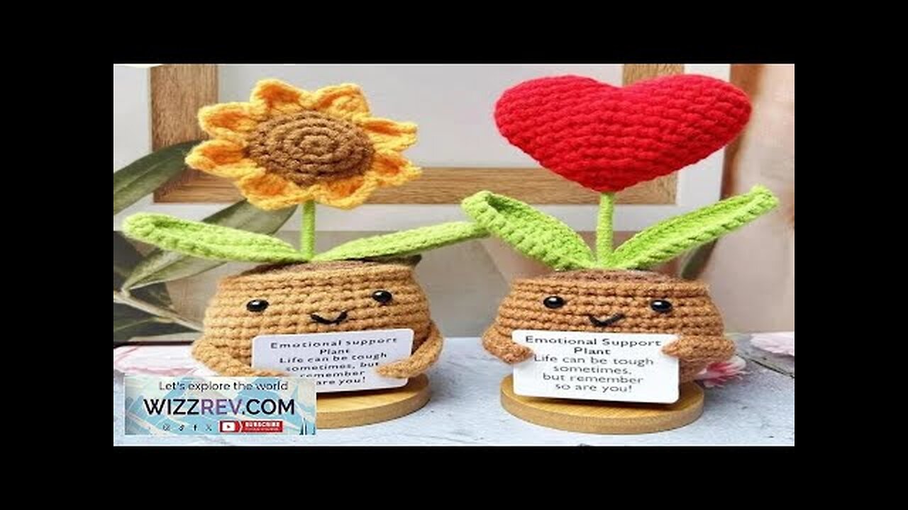 1PC Positive Energy Heart Flower Hand-woven Dolls Home Room Decor Hug Pocket Review