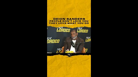 @deionsanders People don’t love you they love what you do