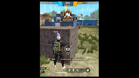 Free Fire 1v4 Clutch ..☠️ #shorts