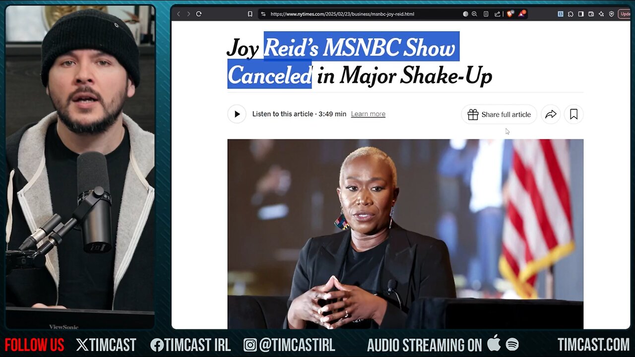 JOY REID FIRED, MSNBC Nukes Failing Show As CNN LAYOFFS Hit Network, Old Guard Narrative IS DONE