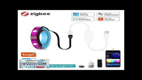 Smart Zigbee USB Led Lights Tuya Wifi RGB led Strip DC5V 5050 Review