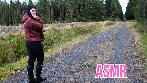 ASMR leather boots walk with me | Leather boots ASMR triggers in irish forest