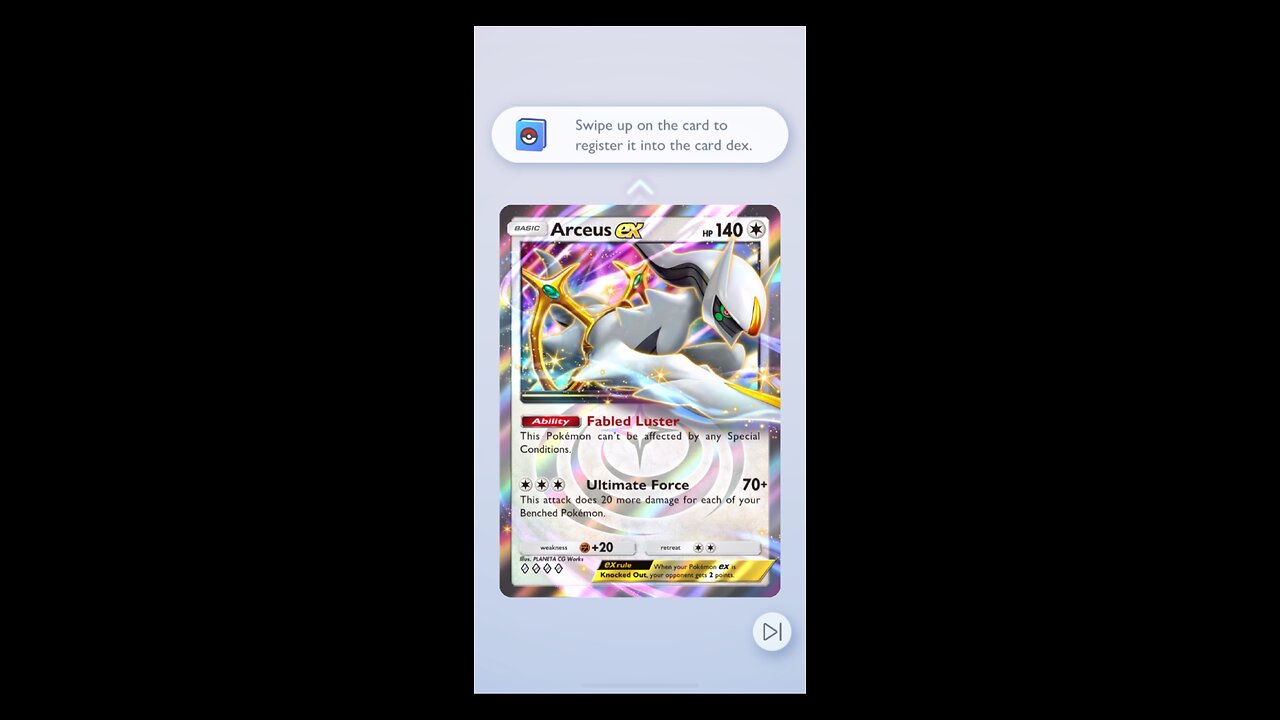 Pokémon TCG Arceus ex Unlock