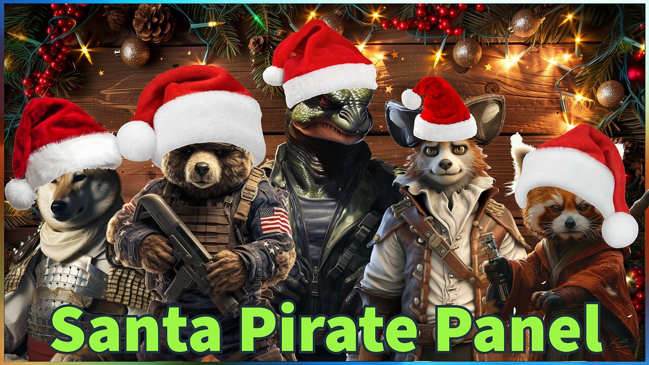 Santa Pirate Panel | The Bear Truth