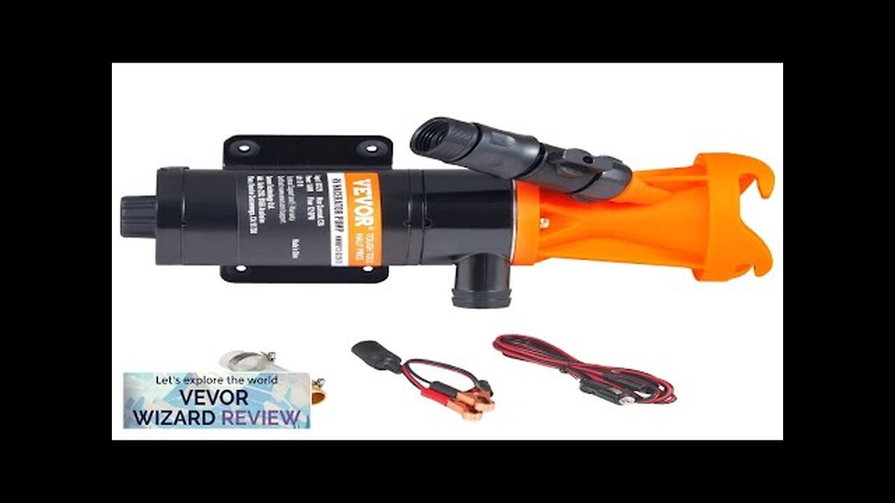 VEVOR RV Portable Macerator Pump 12V 12GMP Quick Release RV Waste Pump Review