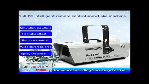 1500w Snow Machine Snowflake Machine with Wireless Remote Control for Christmas Wedding Review