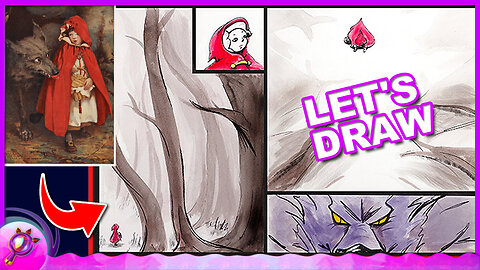 Drawing Little Red Riding Hood