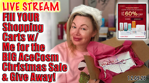 Live Fill YOUR AceCosm Shopping carts w/ Me for BIG SALE SUNDAY! Code Jessica10 Saves