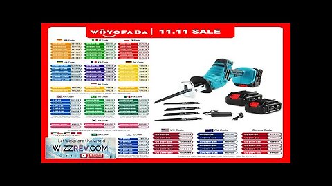 Cordless Reciprocating Saw 18V Adjustable Speed Chainsaw Wood Metal PVC Pipe Cutting Review