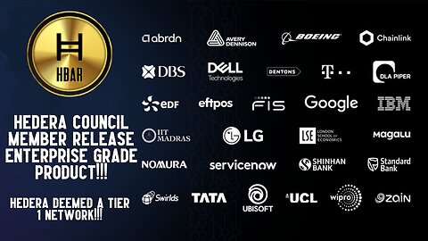 Hedera Council Member Release ENTERPRISE GRADE PRODUCT!!!