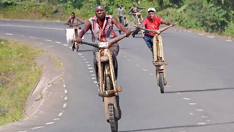 A Day in Life of Africa’s Wooden Scooter Crew #viral #news