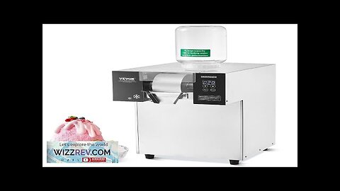 Commercial Snowflake Ice Machine 385LBS/24H Stainless Steel for Ice Cream Review