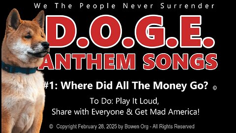 DOGE ANTHEM SONGS #1 WHERE DID ALL THE MONEY GO ©