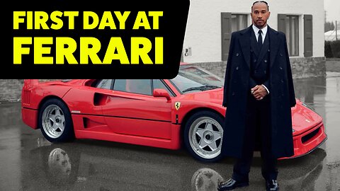 What happened on Lewis' first day at Ferrari !