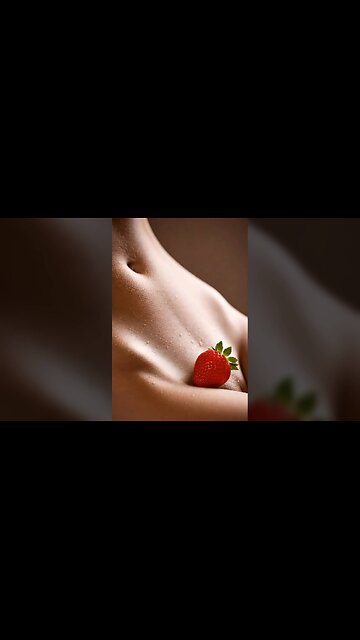 Ripe Strawberry Sliding to the Sweet Spot