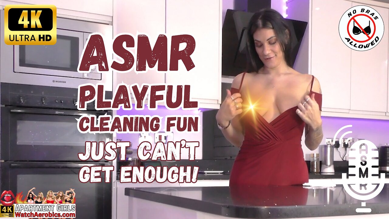 Lingerie Girls Roxy | Playful Cleaning ASMR to Just Can't Get Enough Preview | Banned on YouTube 4K HD