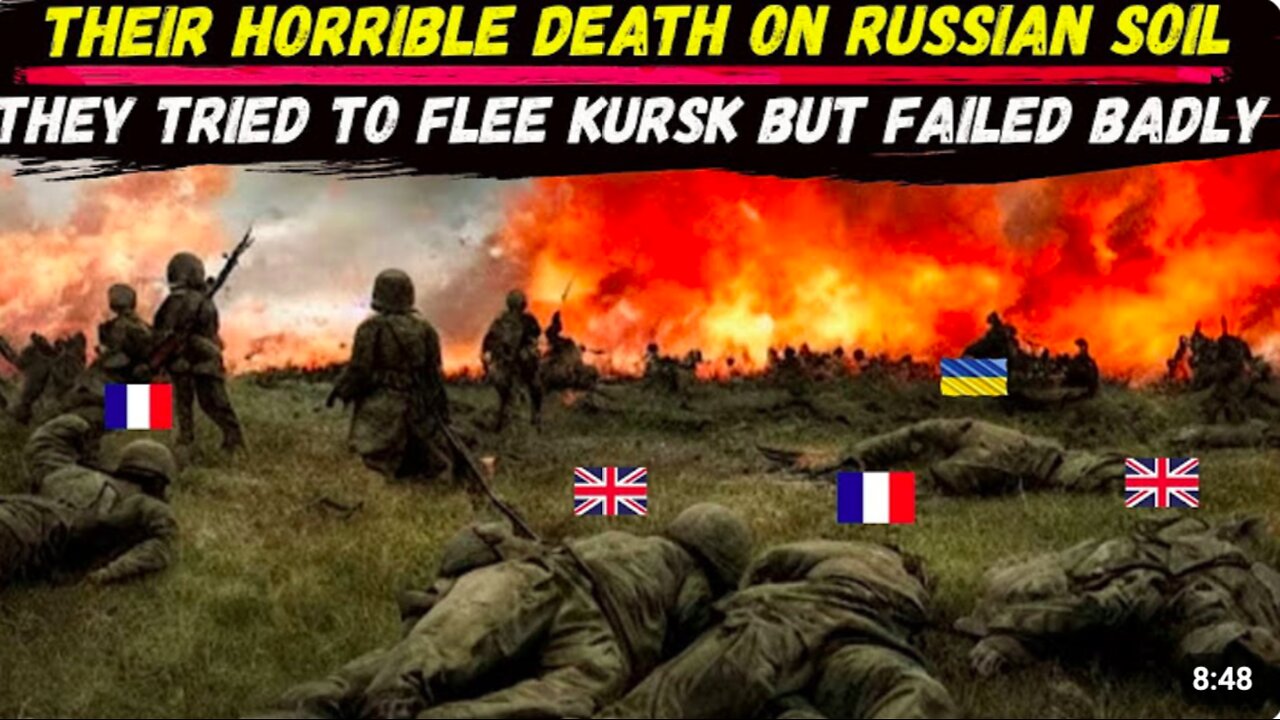 A Large Group of BRITISH and FRENCH Mercenaries DENAZIFIED to Pieces During Their Escape From KURSK