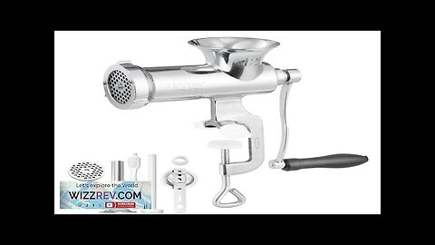 VEVOR Manual Meat Grinder 304 Stainless Steel Hand Meat Grinder with Steel Review