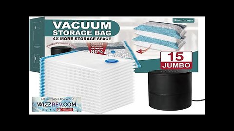 Vacuum Storage Bags with Electric Pump 15 Jumbo Space Saver Bags Vacuum Review