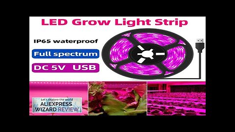 LED Plant Grow Strip Light USB 5V Full Spectrum Plant Growth Light Review