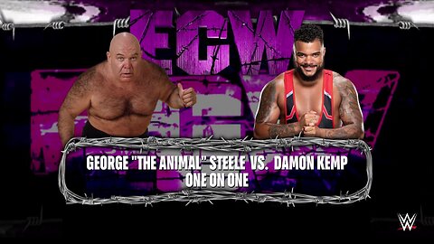 WWE 2k24 George Steele vs Damon Kemp