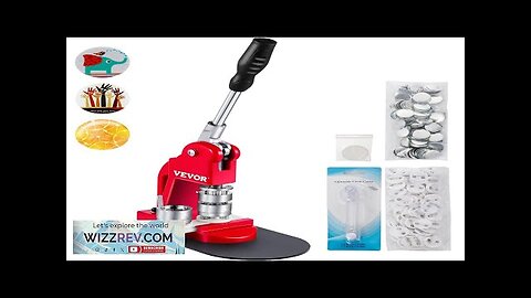 VEVOR Button Maker 1 inch Button Badge Maker 25mm Pins Punch Press Review