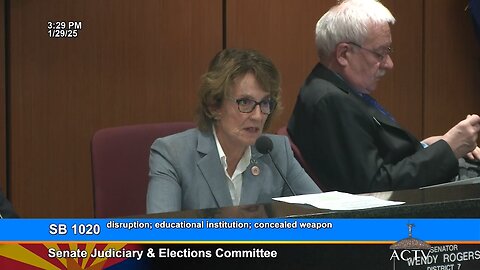 Sen. Wendy Rogers Explains YES Vote for Campus Carry