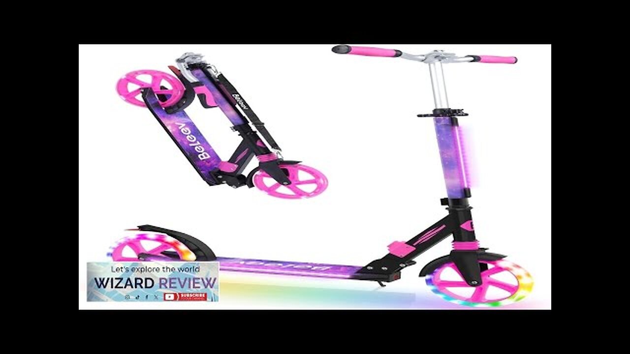 BELEEV V8 Scooter for Kids Ages 6+ with LED Light-Up Stem Review