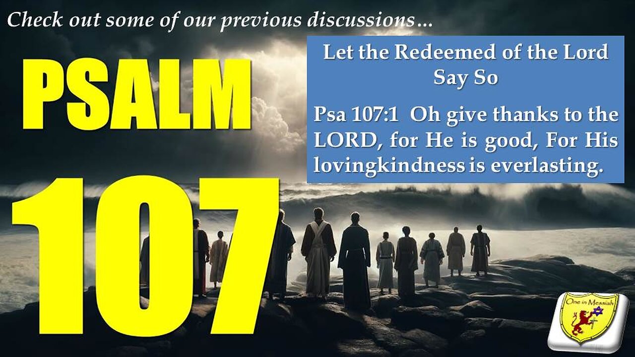 BGMCTV RAMBLINGS...from around the kitchen table 004 Psalm 107