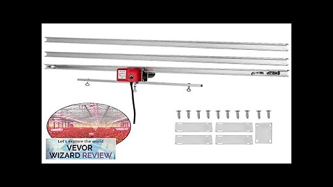 VEVOR 10.8 ft Adjustable Indoor Grow Light Mover Track Rail Mover Kit Review