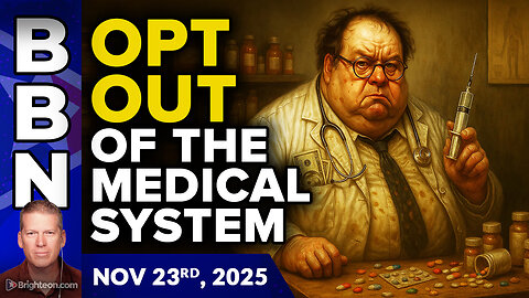 BBN, Nov 23, 2025 - OPT OUT of the western medical system, and you’ll be healthier, wealthier...