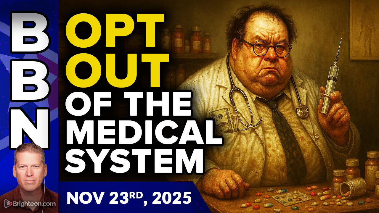 BBN, Nov 23, 2025 - OPT OUT of the western medical system, and you’ll be healthier, wealthier...