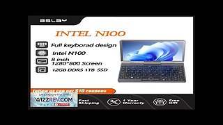 Mini Laptop Intel N100 8 Inch 12GB RAM 1TB SSD DDR5 Win11 Review