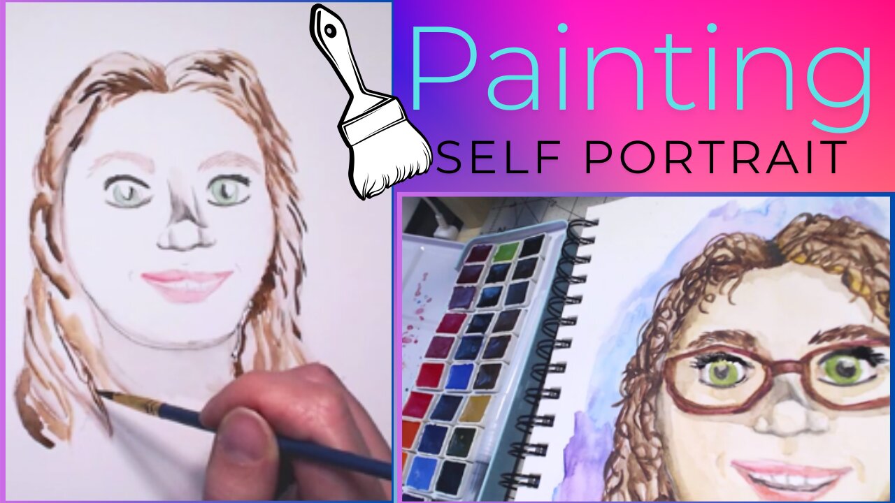 Cozy Art Talk while I Paint a Watercolor Self-Portrait