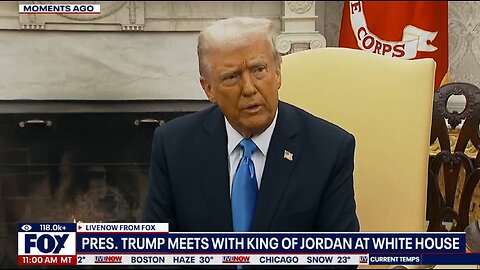 President Donald Trump & Jordan’s King Abdullah on Gaza