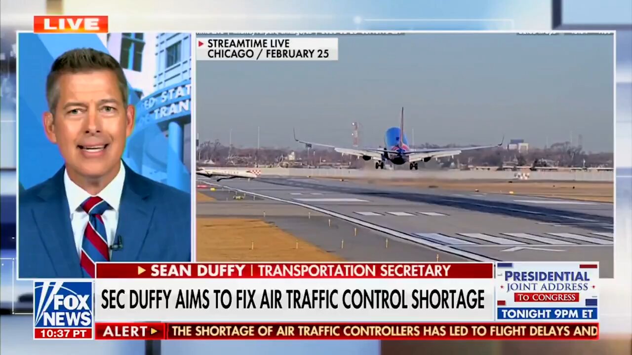 Sec Duffy Aims to fix Air Traffic Control Shortage