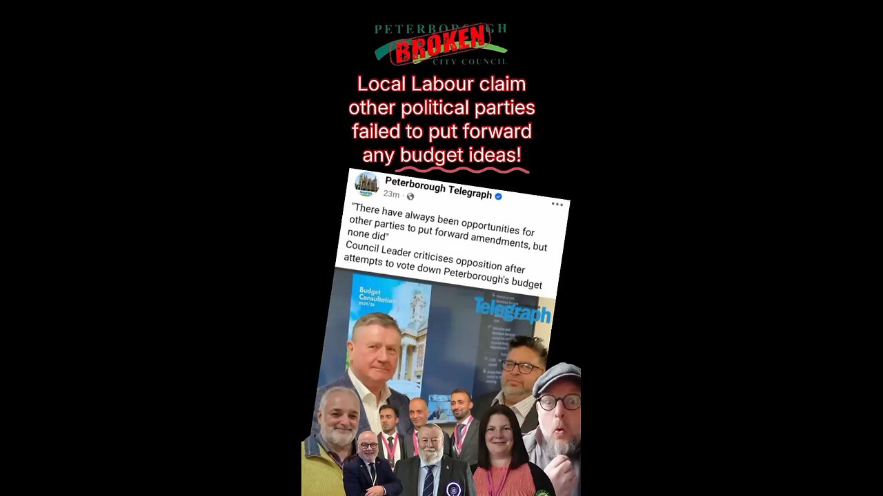 Local Labour claim other political parties failed to come up with any budget ideas!