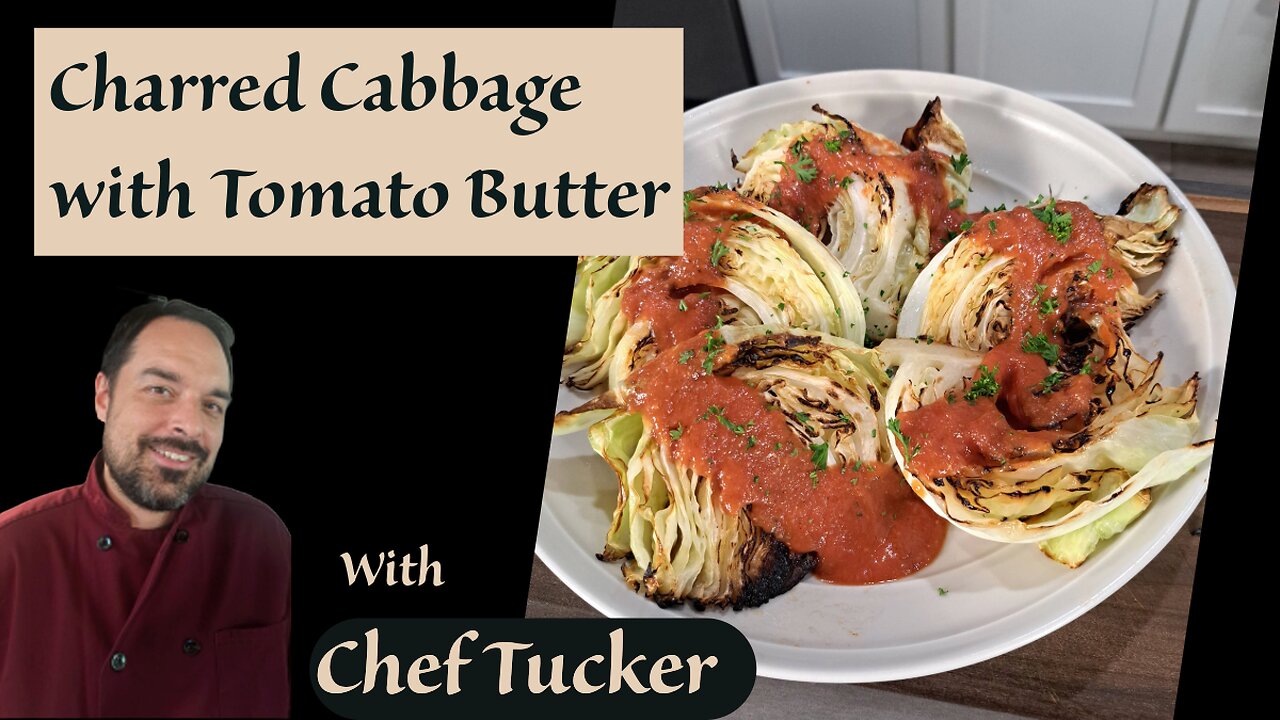 Charred Cabbage with Tomato Butter