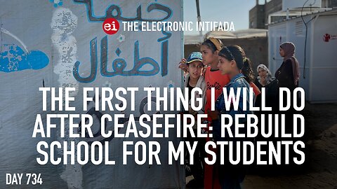 The first thing I will do after ceasefire: rebuild school for my students, with Donya Abu Sitta
