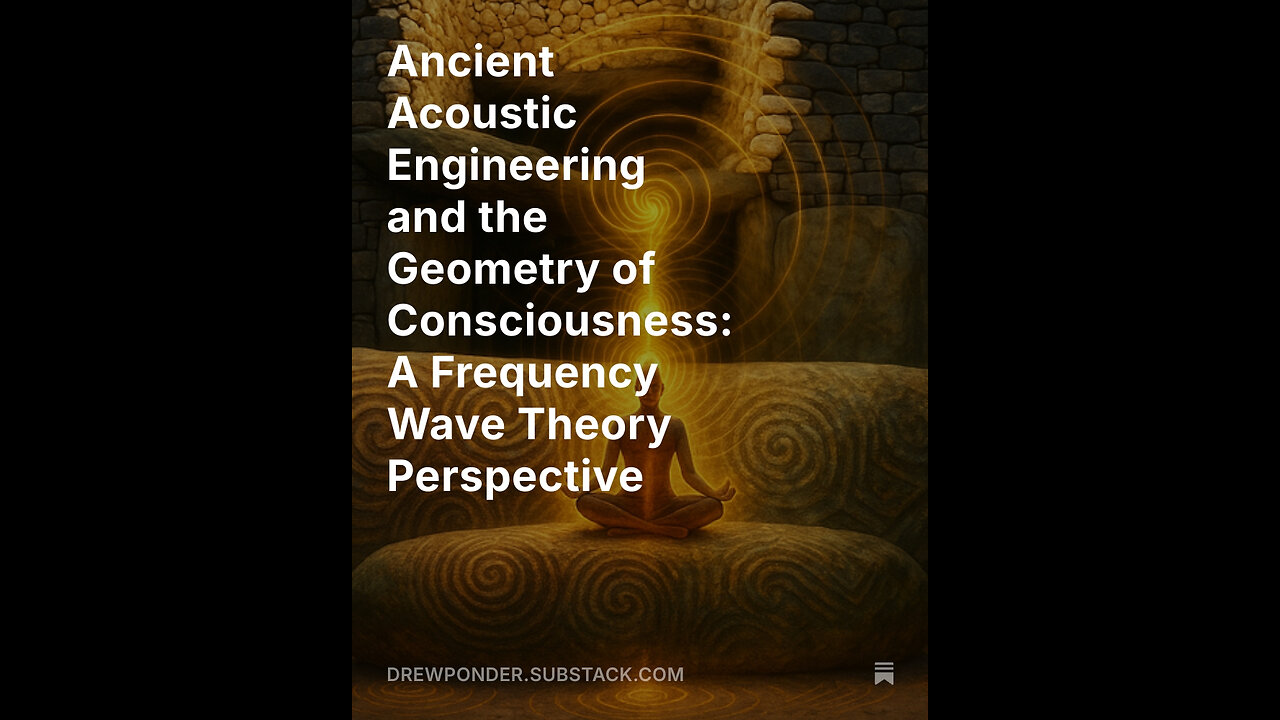 Ancient Acoustic Engineering and the Geometry of Consciousness: A Frequency Wave Theory Perspective