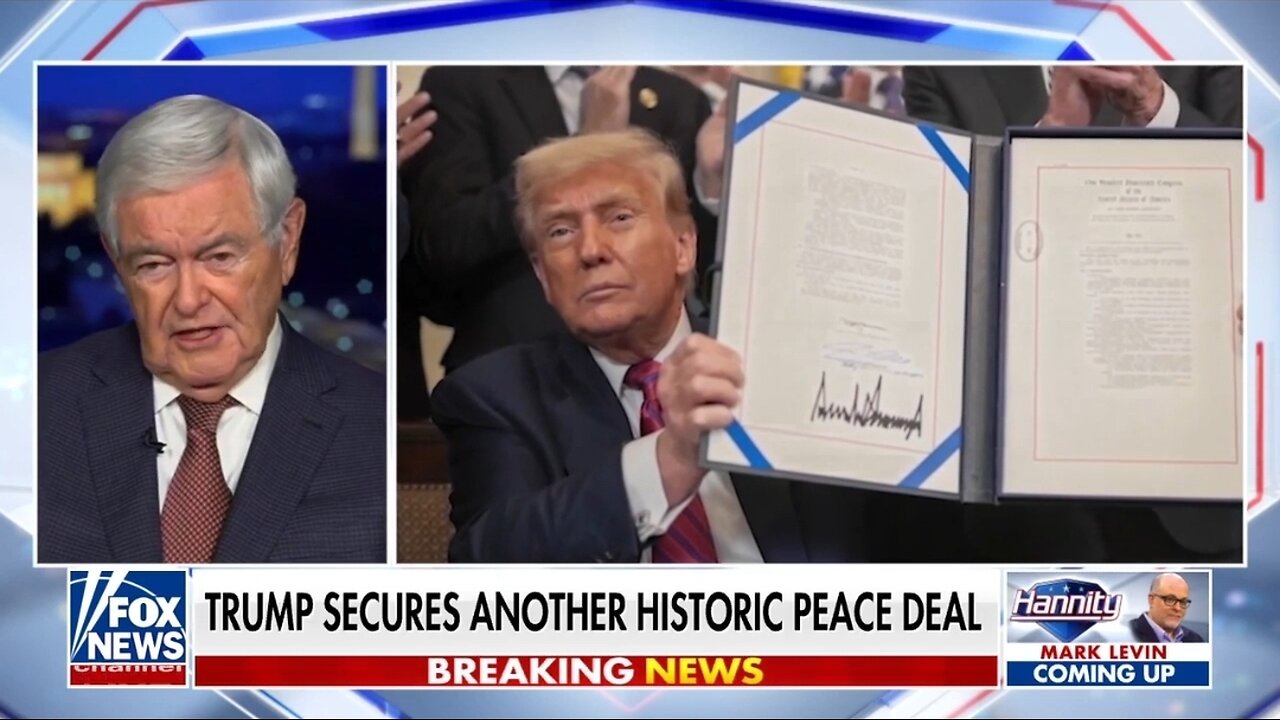 Newt Gingrich: Trump Is Moving Into Being a World Figure Like FDR, Churchill Were