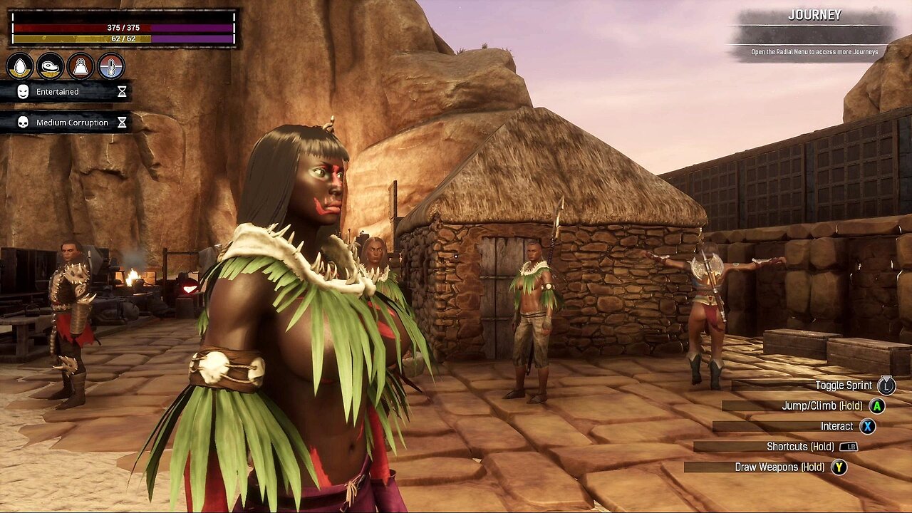 Conan Exiles, base building, big boobs