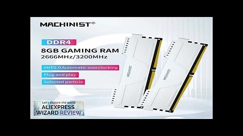 MACHINIST DDR4 RAM 8GB/16GB 2666HMz/3200HMz DDR4 Desktop Memory with Heat Sink DDR4 Review