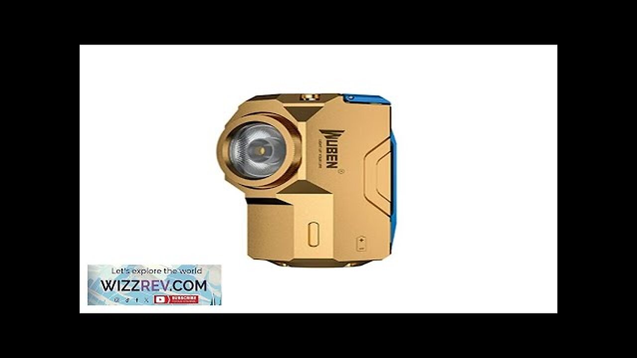 Wuben X0 Brass 900 Lumens Tactical Kechain Flashlight Aluminum Easy Carry Light Review