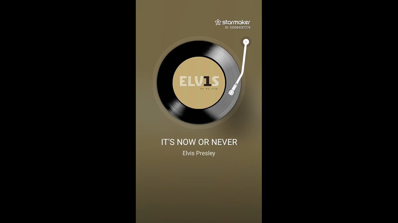Elvis Style Its now or never