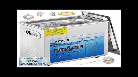 VEVOR Ultrasonic Cleaner 36KHz~40KHz Adjustable Frequency 3L 110V Ultrasonic Cleaning Review