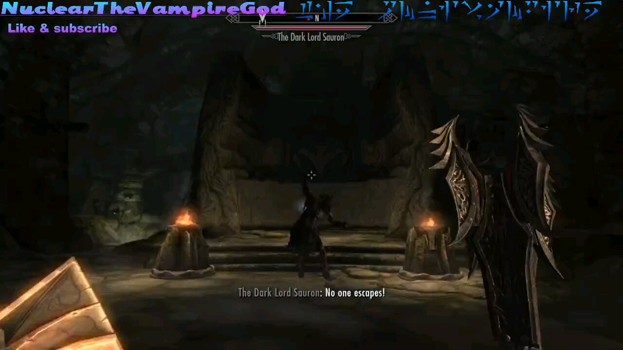 Skyrim battles nuclear Joestar vs dark lord sauron accurate battle